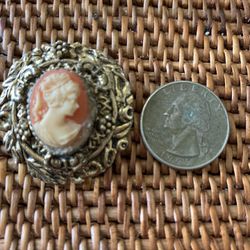 Cameo Vintage Brooch 
