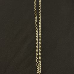 14k Cadena Figaro Solida  