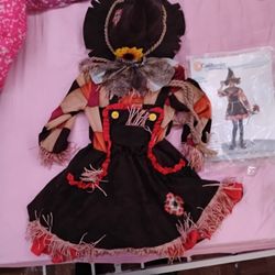 Scarecrow Patchwork Costume Kids Size 10-12