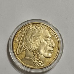 2013 Buffalo Gold Plated "COPY" Coin