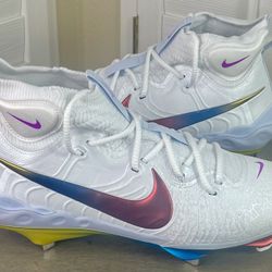 Nike Alpha Huarache NXT Rainbow Baseball Cleats - DJ6517-106 - Men’s Size 14 - New