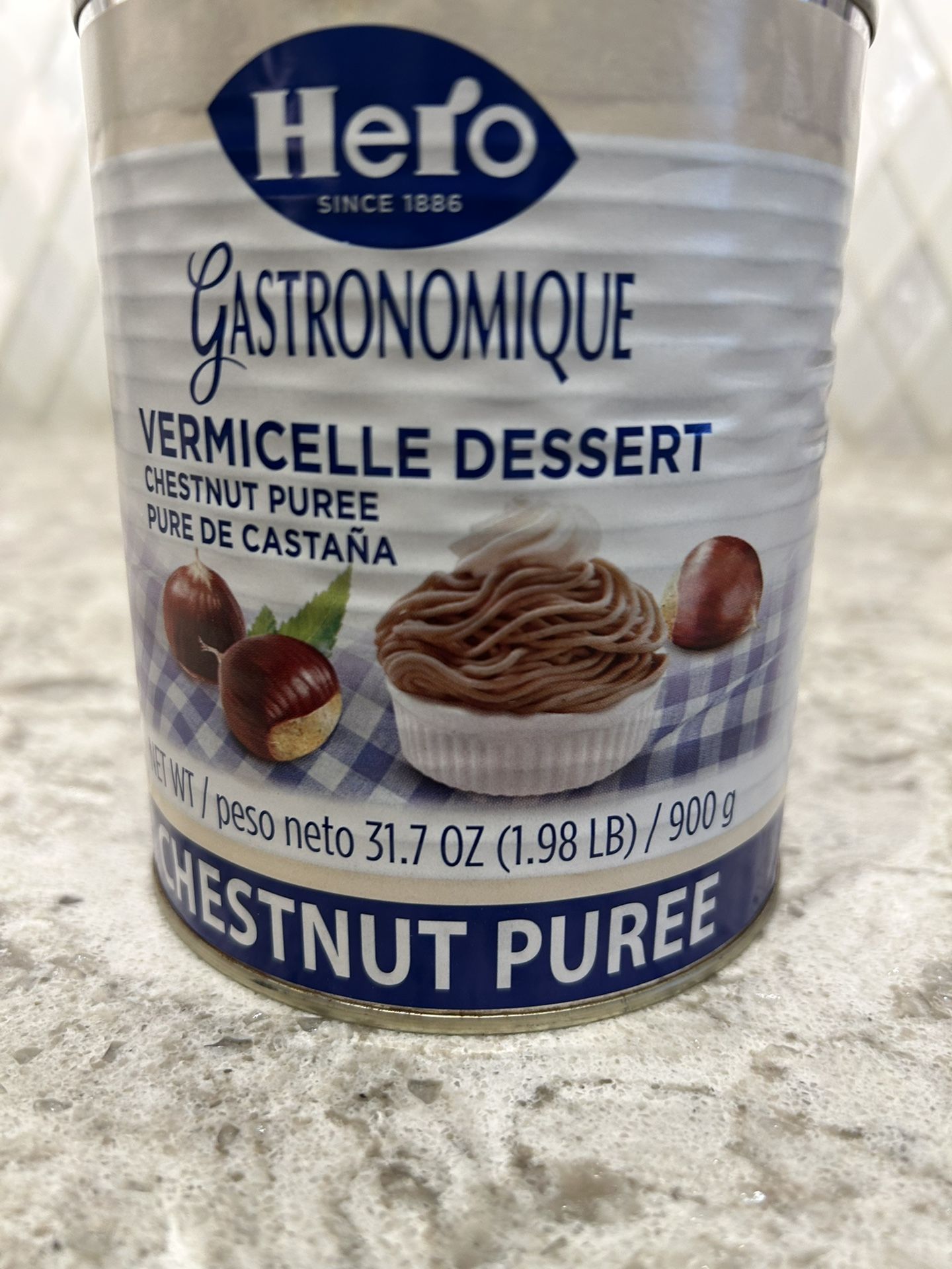 Chestnut Purée European Christmas Dessert 