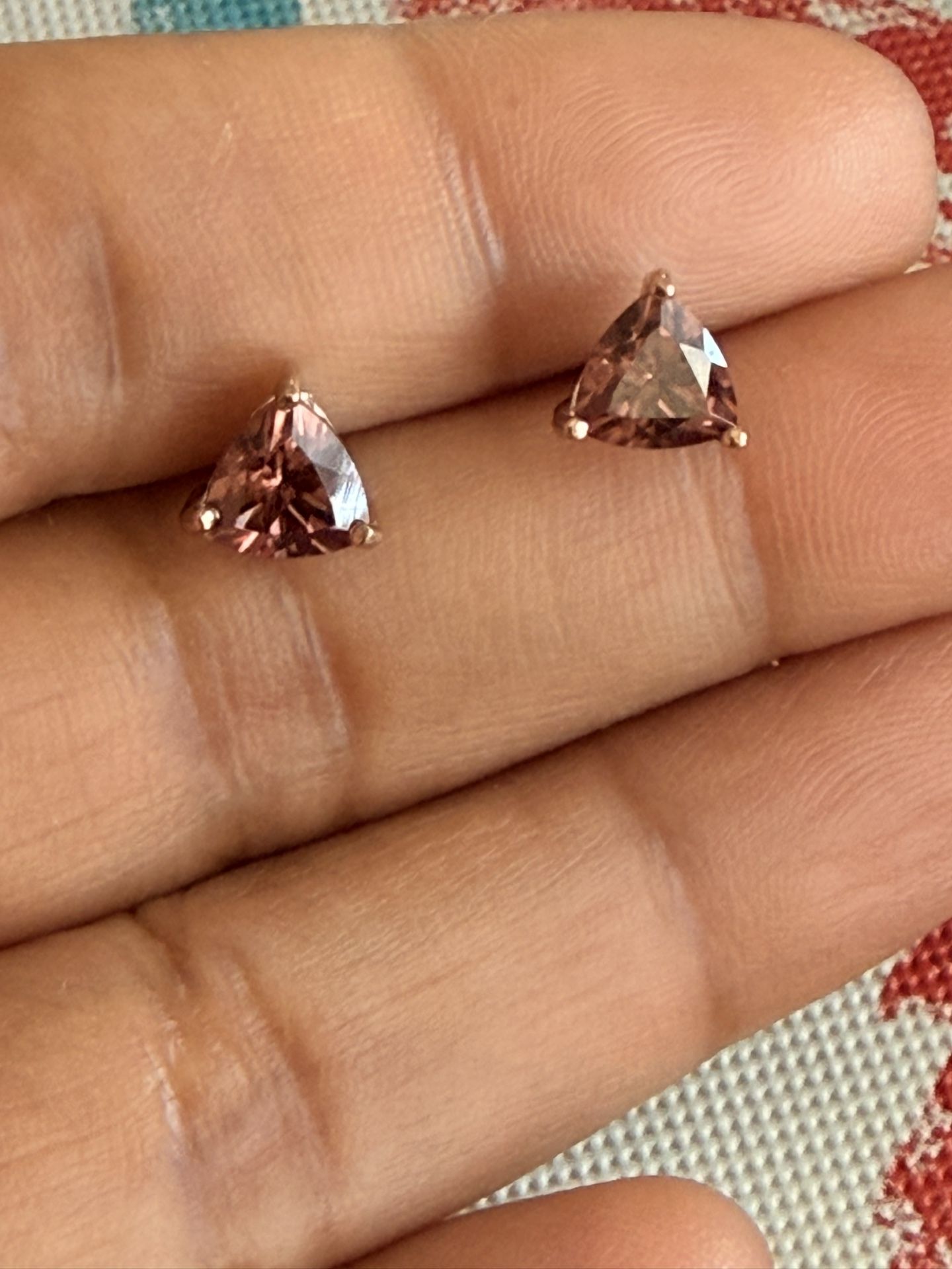 Natural Morganite Sterling Silver 925 Earrings #wedding