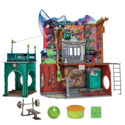 Ninja Turtles Mutant Mayhem Sewer Lair Multicolor Action Figure Playset by Playmates