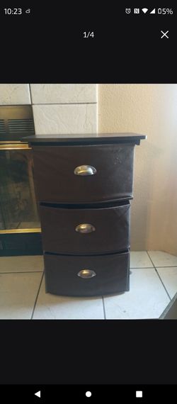 3 drawer Fabric Dresser $20