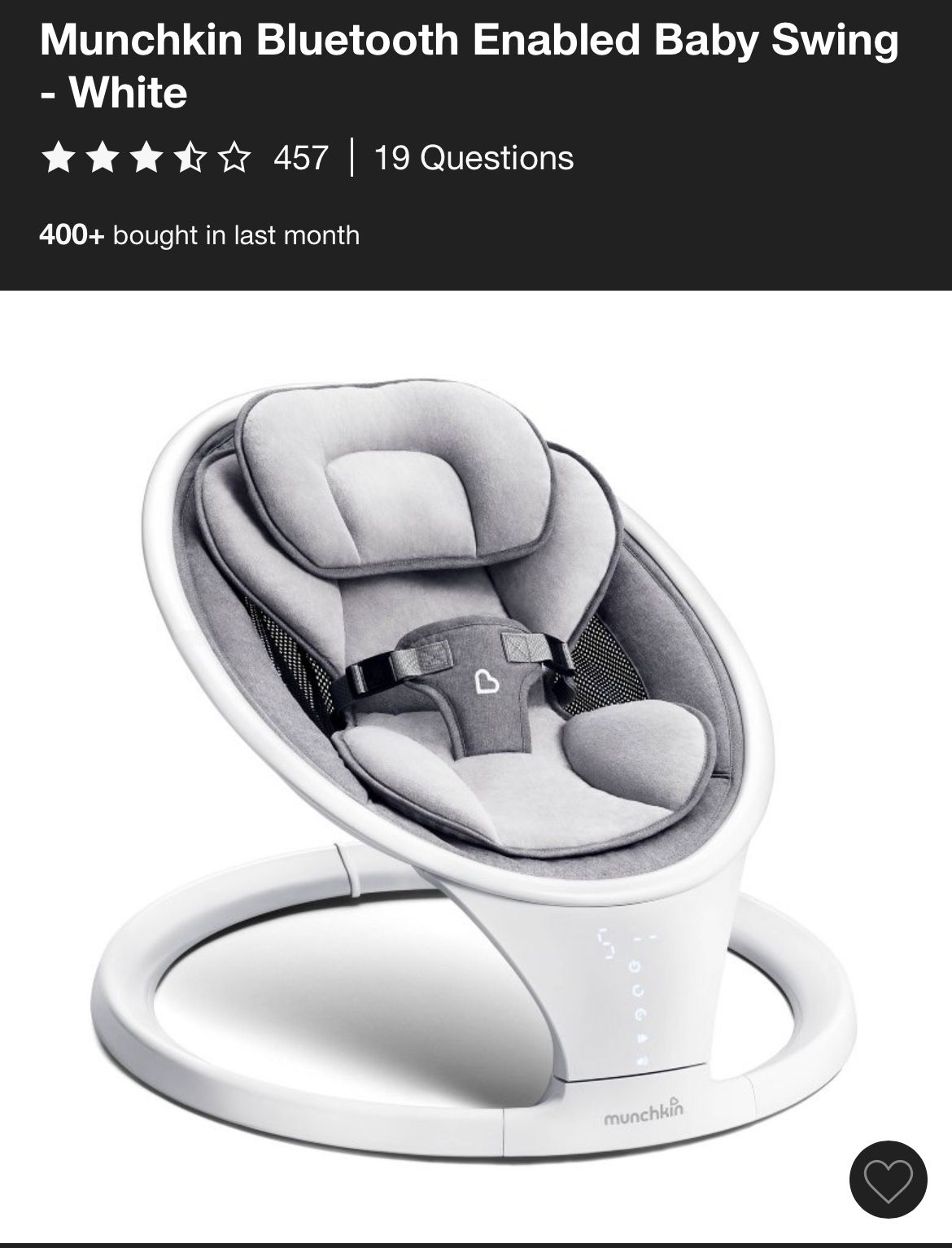 Electric Baby Swing - Infant Rocker 