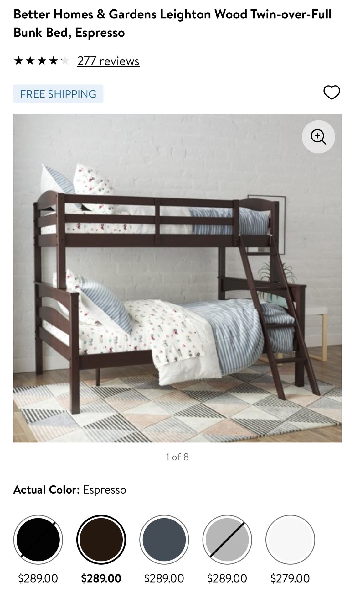 bunk bed with mattress like new