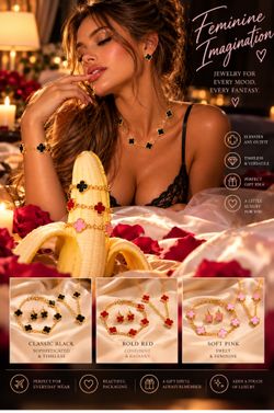 Jewelry set 18k gold plated