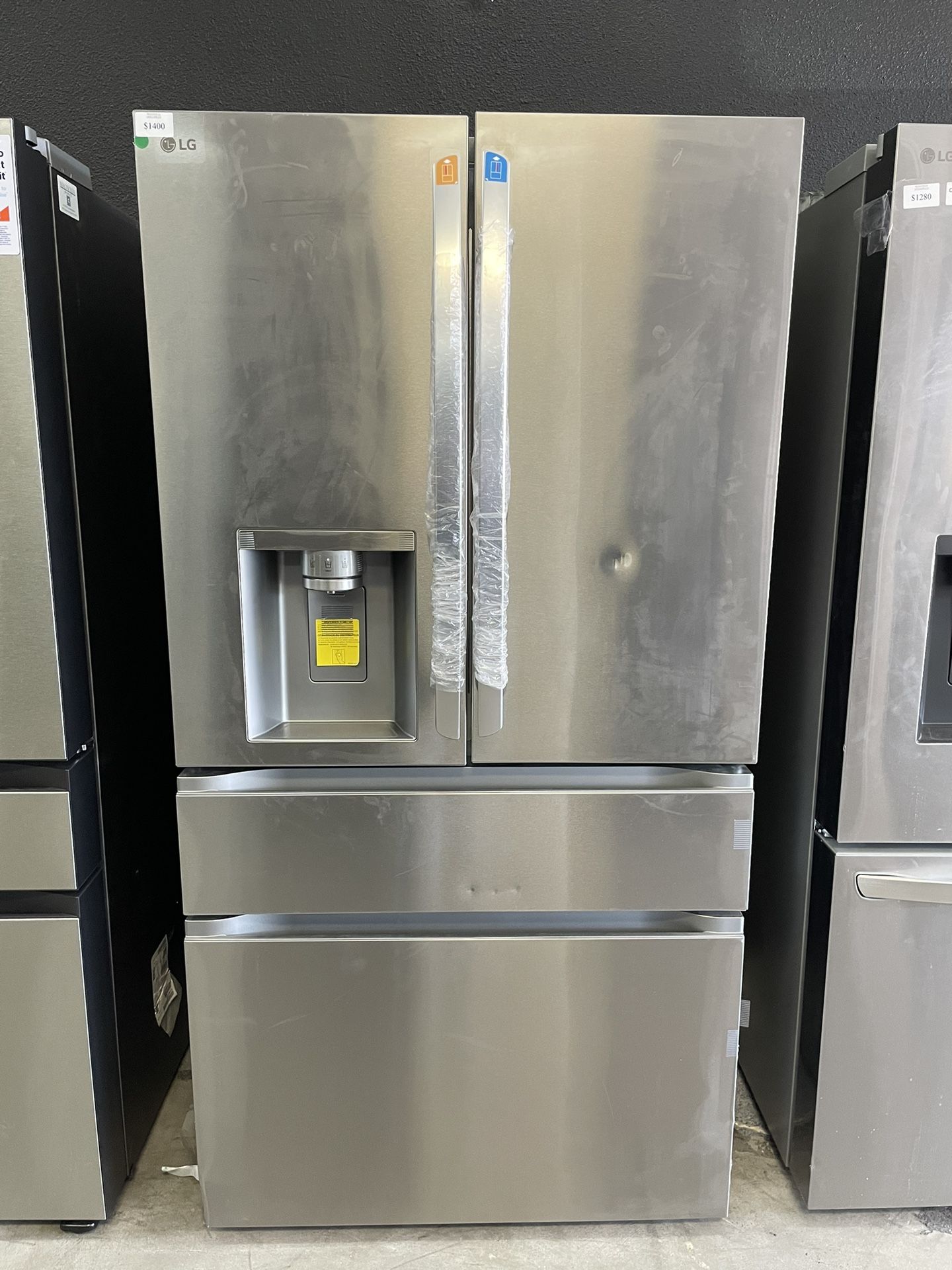 LG 4 Door Refrigerator With 2 Ice Makers