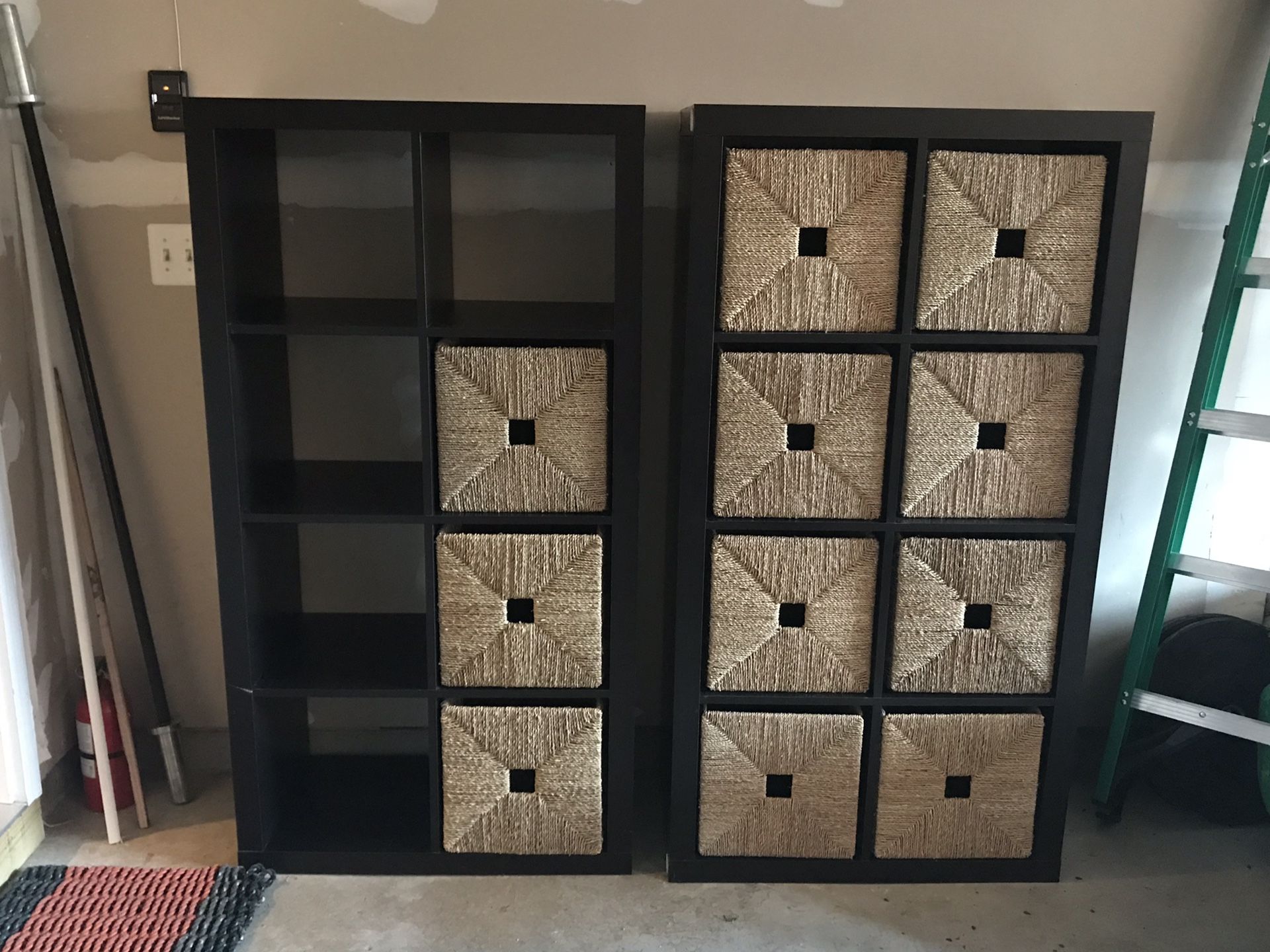 IKEA shelves (set of 2) w/ baskets - must go this weekend