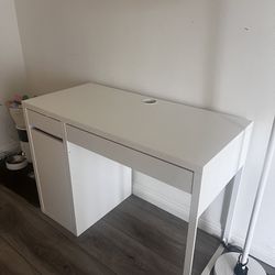 Ikea Desk with Storage Shelves/Drawers