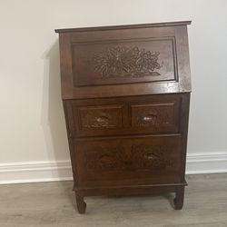 Real Wood Antique Secretary Desk 