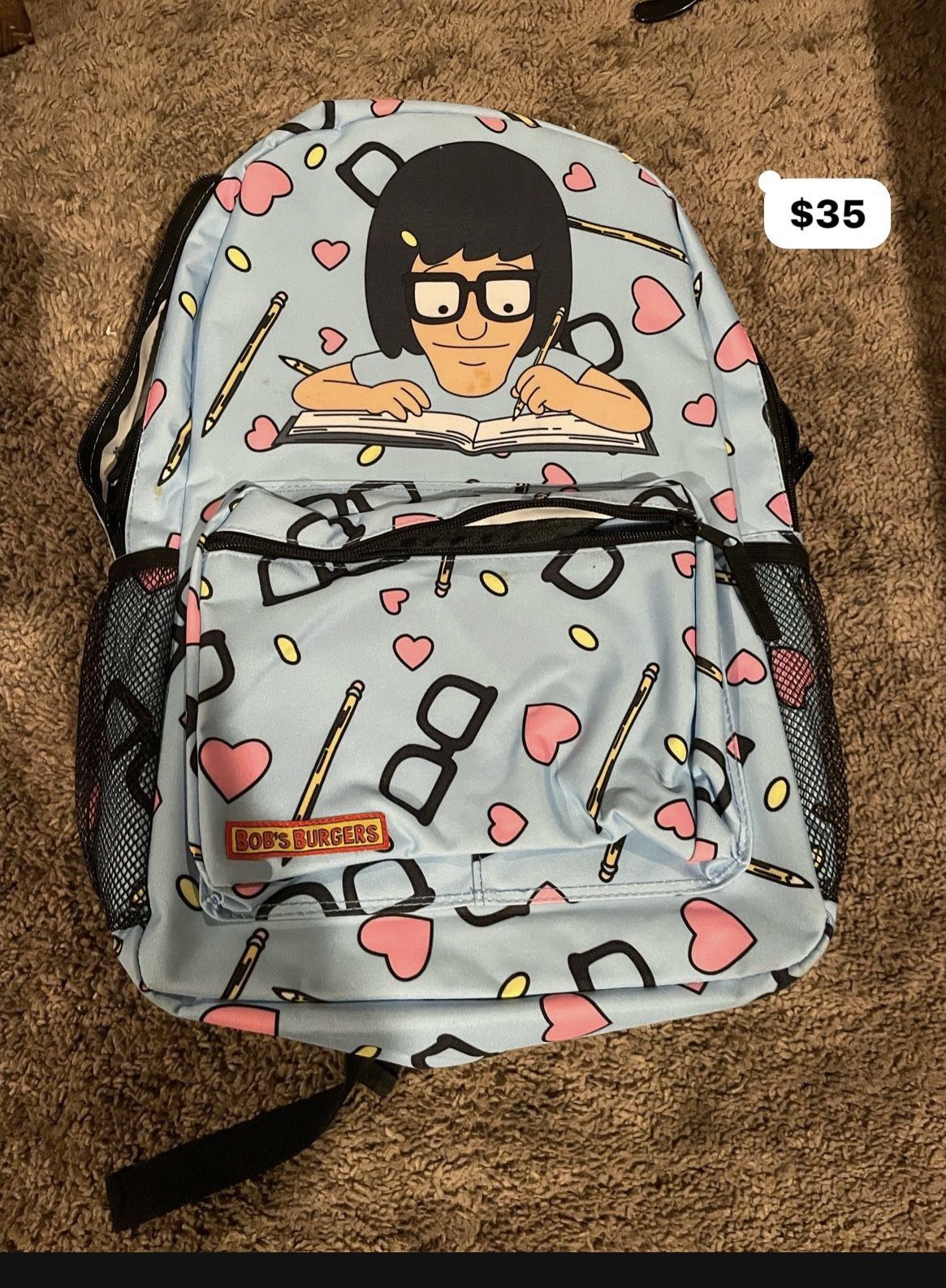 New Bob Burger backpack, $35