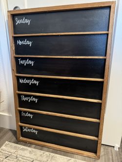 Chalkboard Weekly Organizer