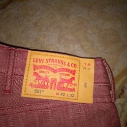 Levis 501 White Oak Cone Denim Jeans  42x32 $25 PICK UP ONLy