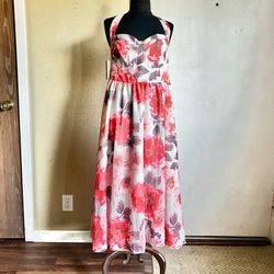 Shein Curve Floral midi dress