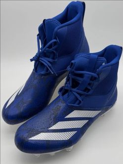 Brand New Adidas Adizero Chaos Exotic Speed Linemen Blue White Football Cleats Men Size 17