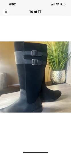 Ugg Zarina Black Leather Boots