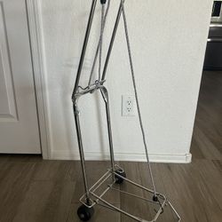 Vintage Luggage Cart Trolley Dolly Hand Truck With Bungee Cord