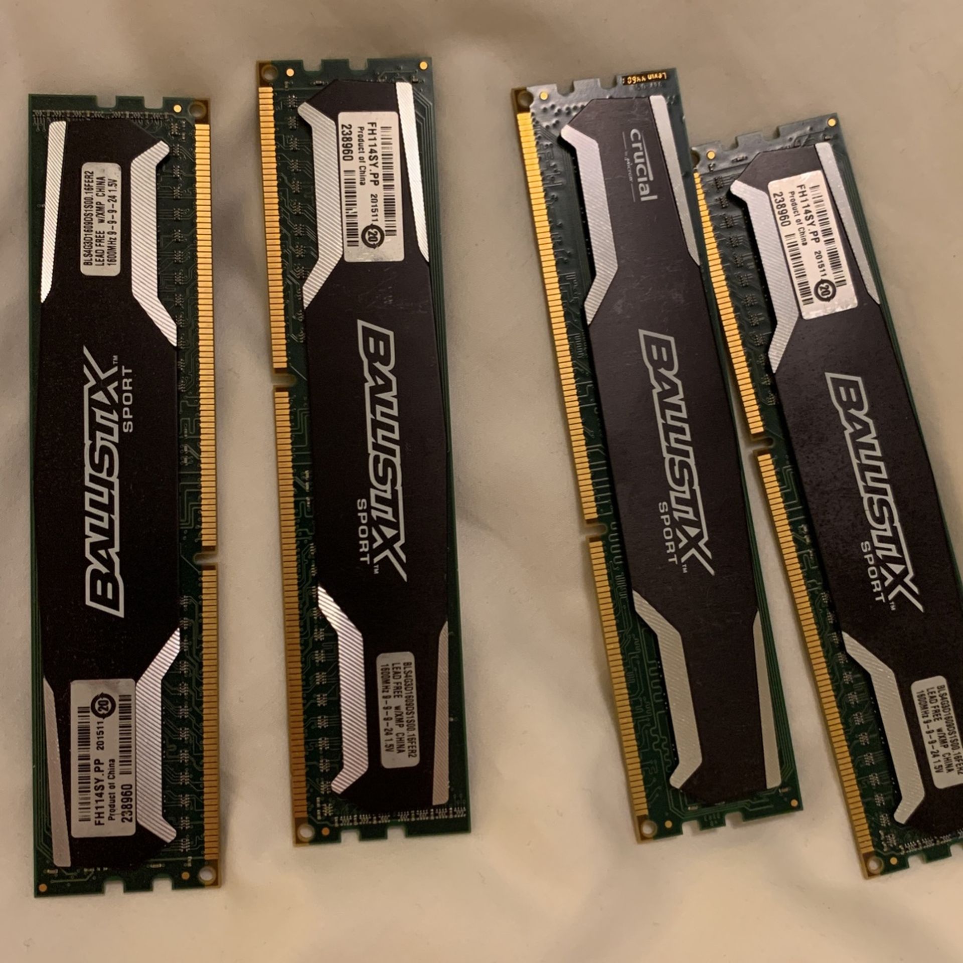 Crucial Ballistix Sport 16GB Desktop Ram