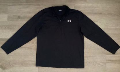 Under Armour Black Long Sleeve Quarter 1/4 Zip Shirt Men’s XXL 2XL