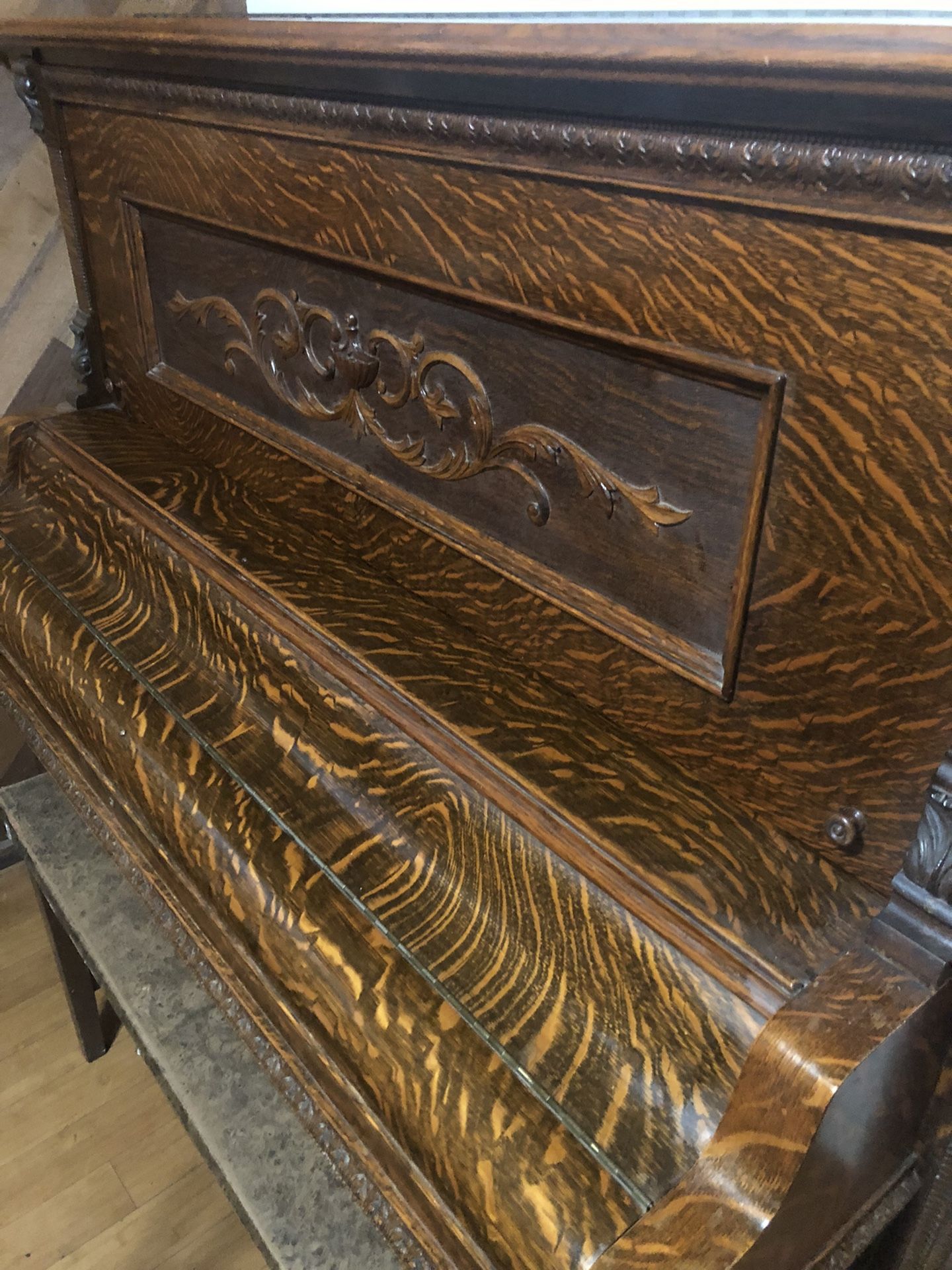 1904 Schaeffer Chicago upright baby grand piano