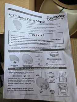 SLOPED CEILING ADAPTOR- CASABLANCA