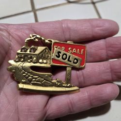Realtor "SOLD" Sign Pin 