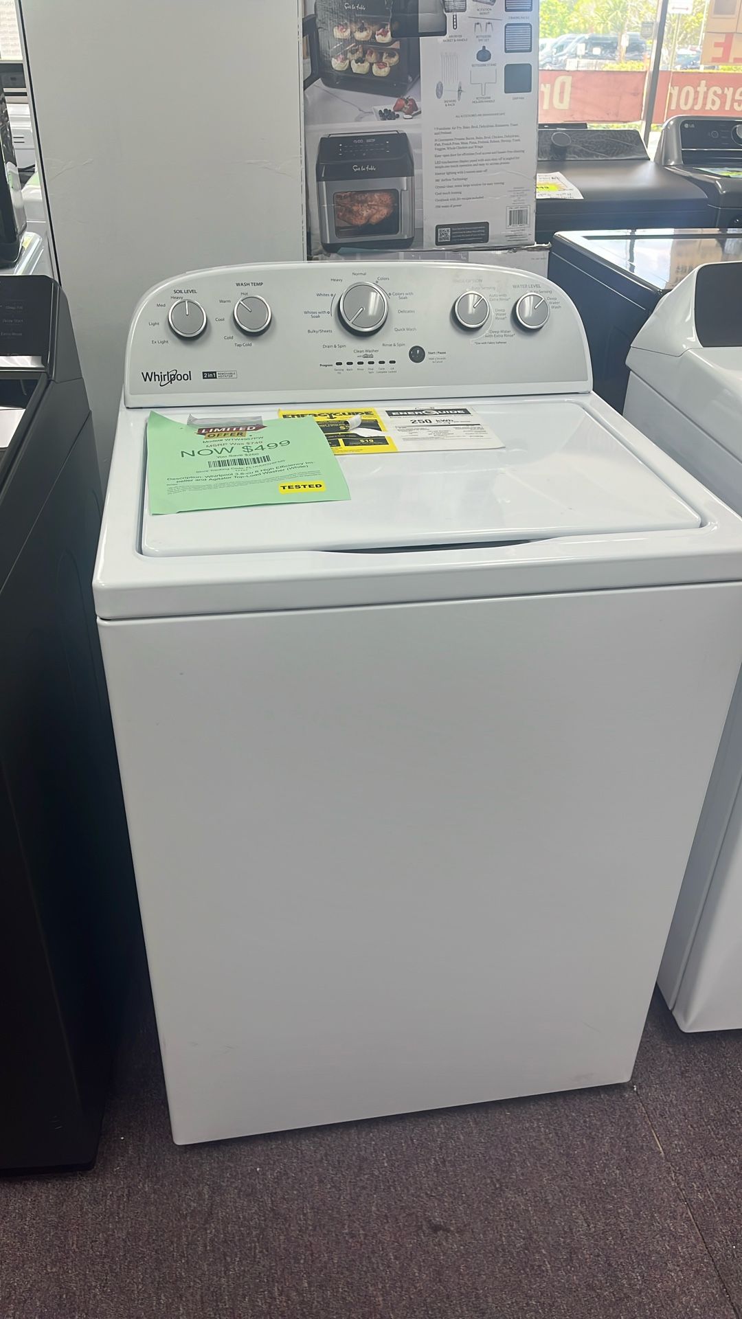 Washer Top Load New Open Box And 1 Year Warranty