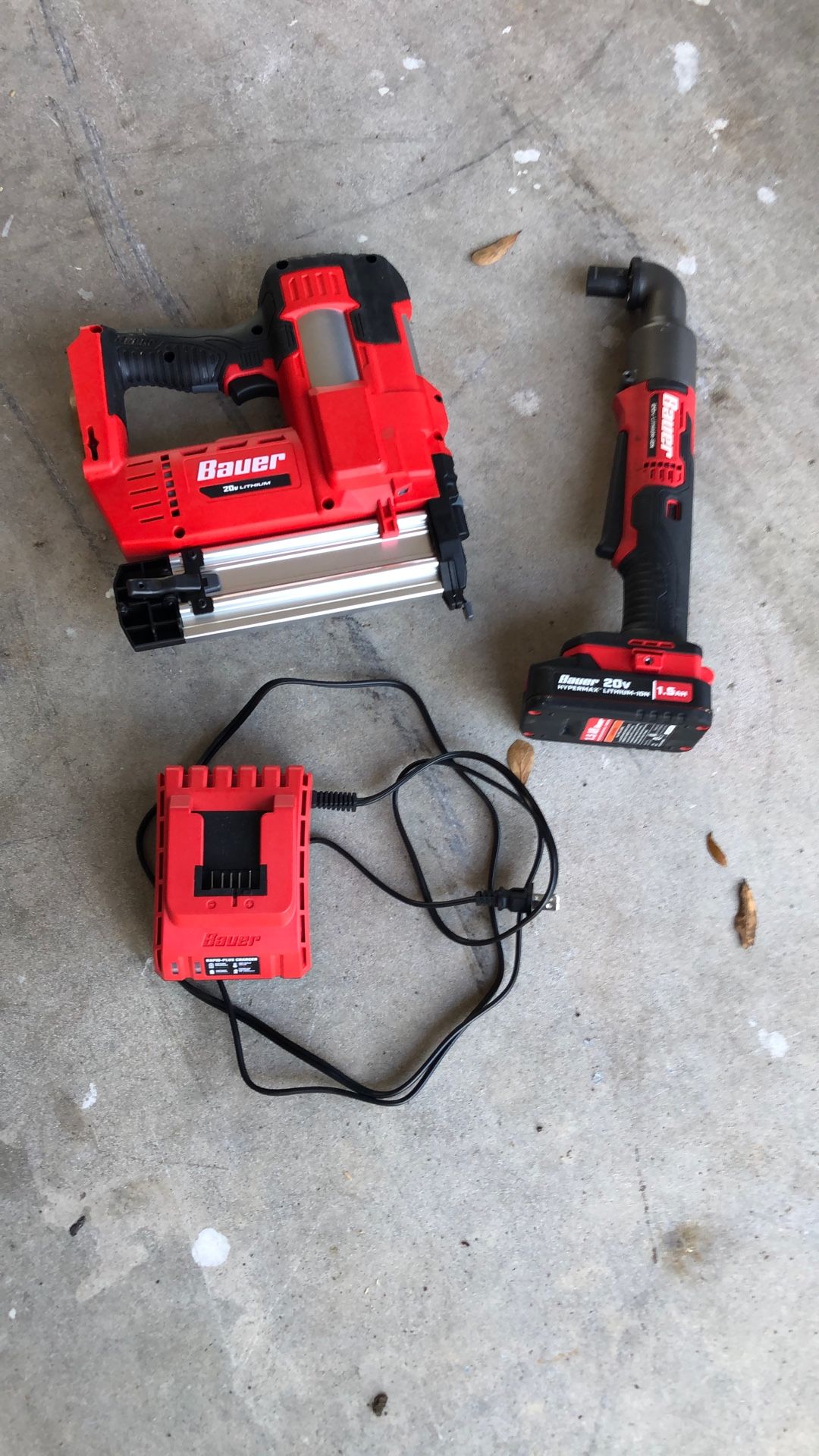 Brad Nailer Impact Wrench Battery And Charger