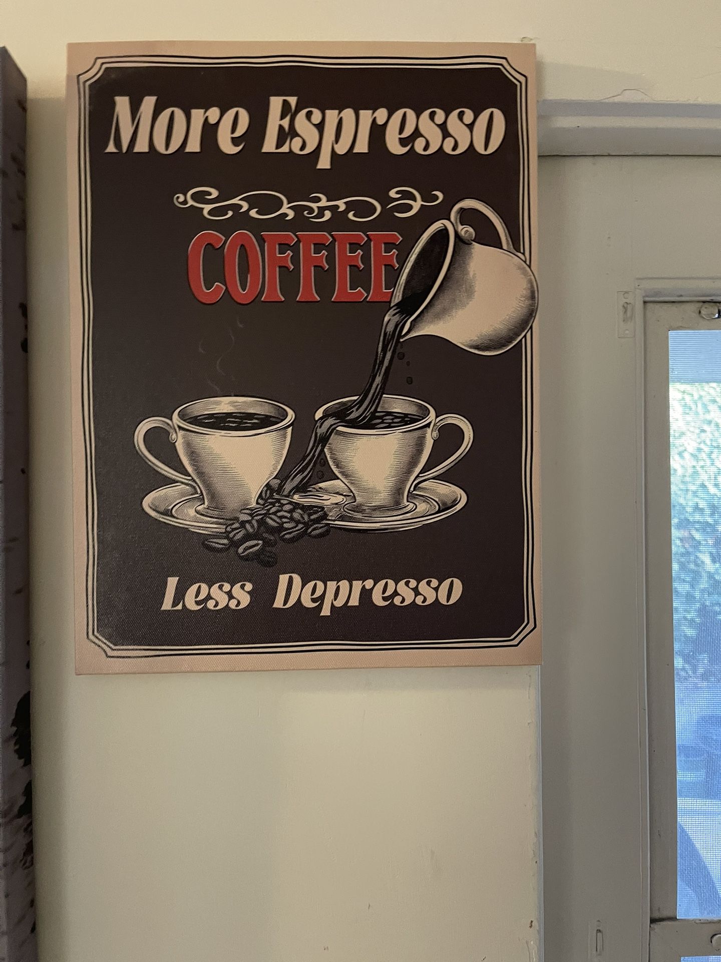 Coffee Bar Wall Decor 2 Picture Frames