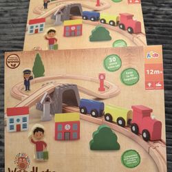 Wooden Train Set