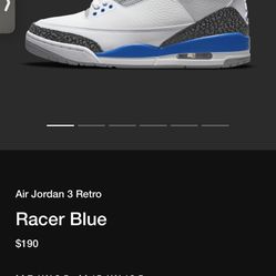 Jordan 3 Racer Blue