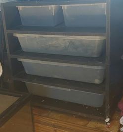Five door reptile rack