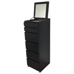 Ikea Malm 6 Drawer Chest - Black 
