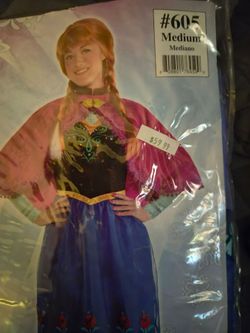 Cosplay Frozen 2 Princess Anna Dress Halloween Carnival Suit Women Girls Costume
