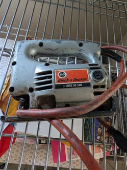 Vintage Black & Decker 2-Speed Jig Saw (Model 7517) - All-Metal Body