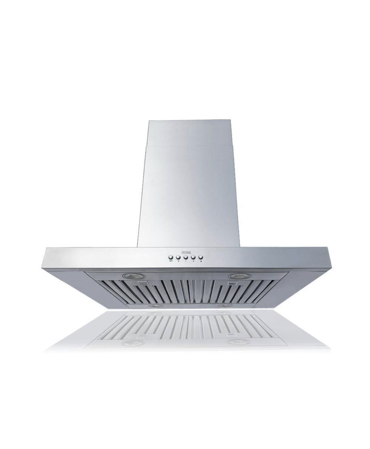 KOBE Range Hoods 36 in. 680 CFM Island Range Hood in Stainless Steel 3 Speed with QuietMode and 4 LED Lights