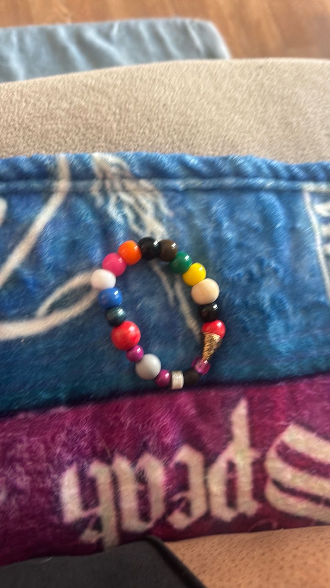 One handmade bracelet