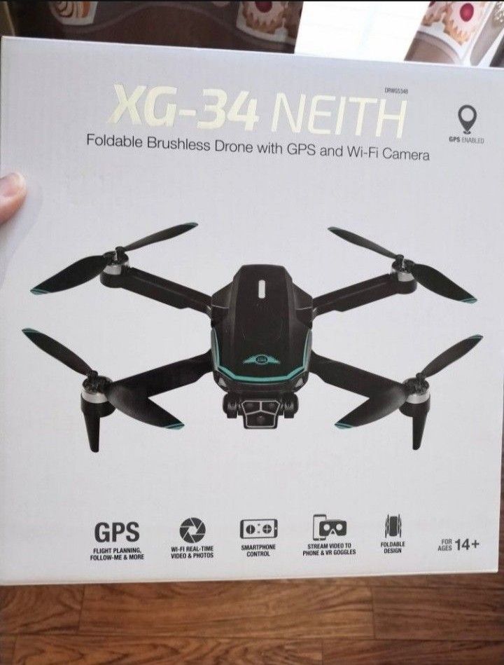 XG-34 Neith Foldable Drone With GPS & Wifi Camera (Retail $120)