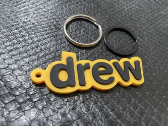 DREW Justin Bieber Keychain 3” Key Chain