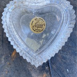 Small crystal heart from France