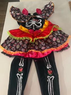 Day of the Dead Girls Halloween Costume