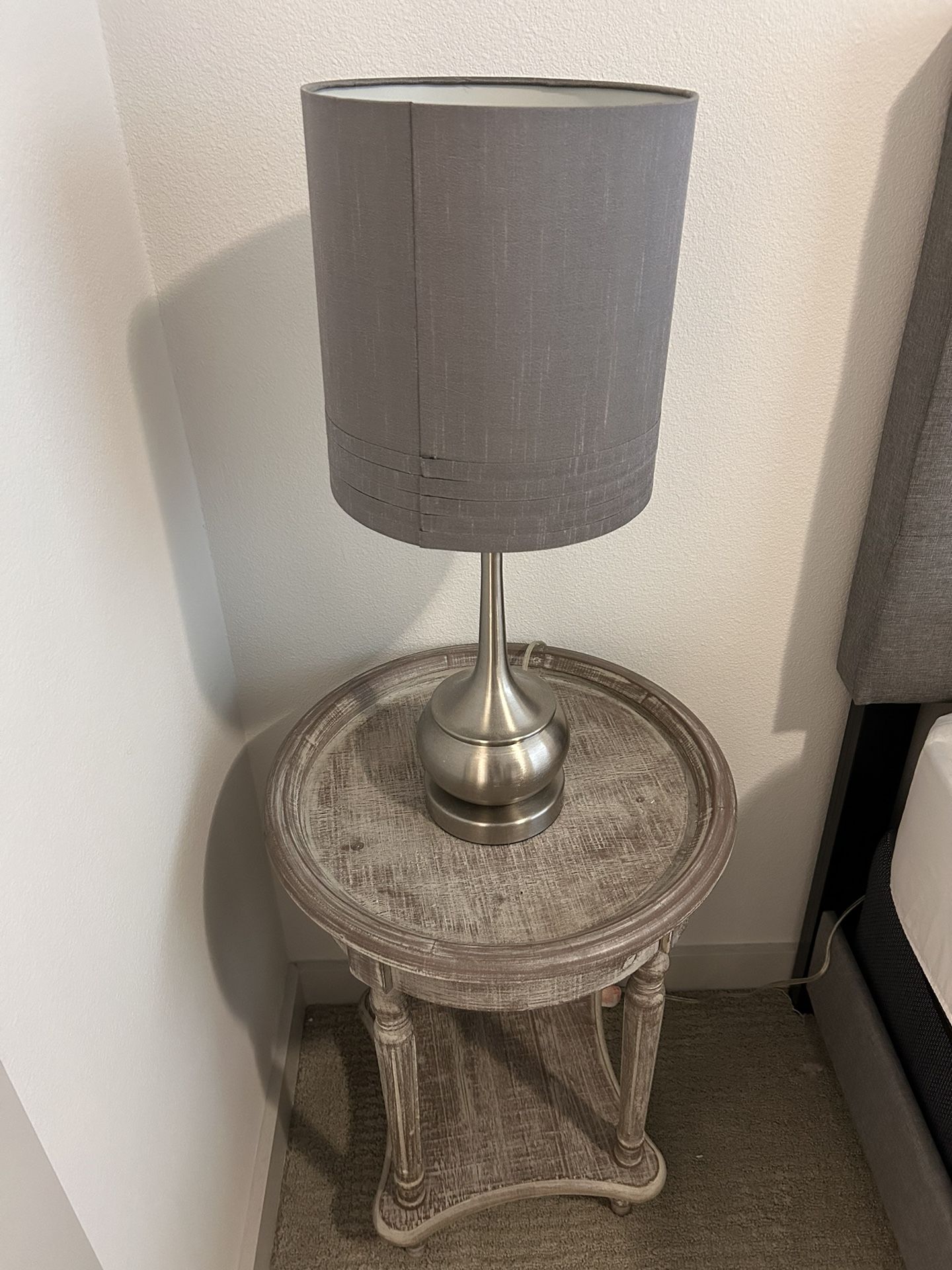 2 Side Tables with 2 Lamps Included 