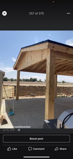 Pergolas.  Porches , Storage 