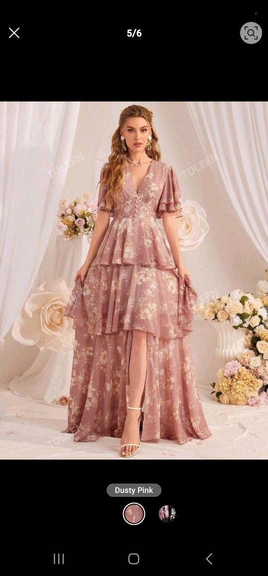 Dusty Pink Maxi Dress