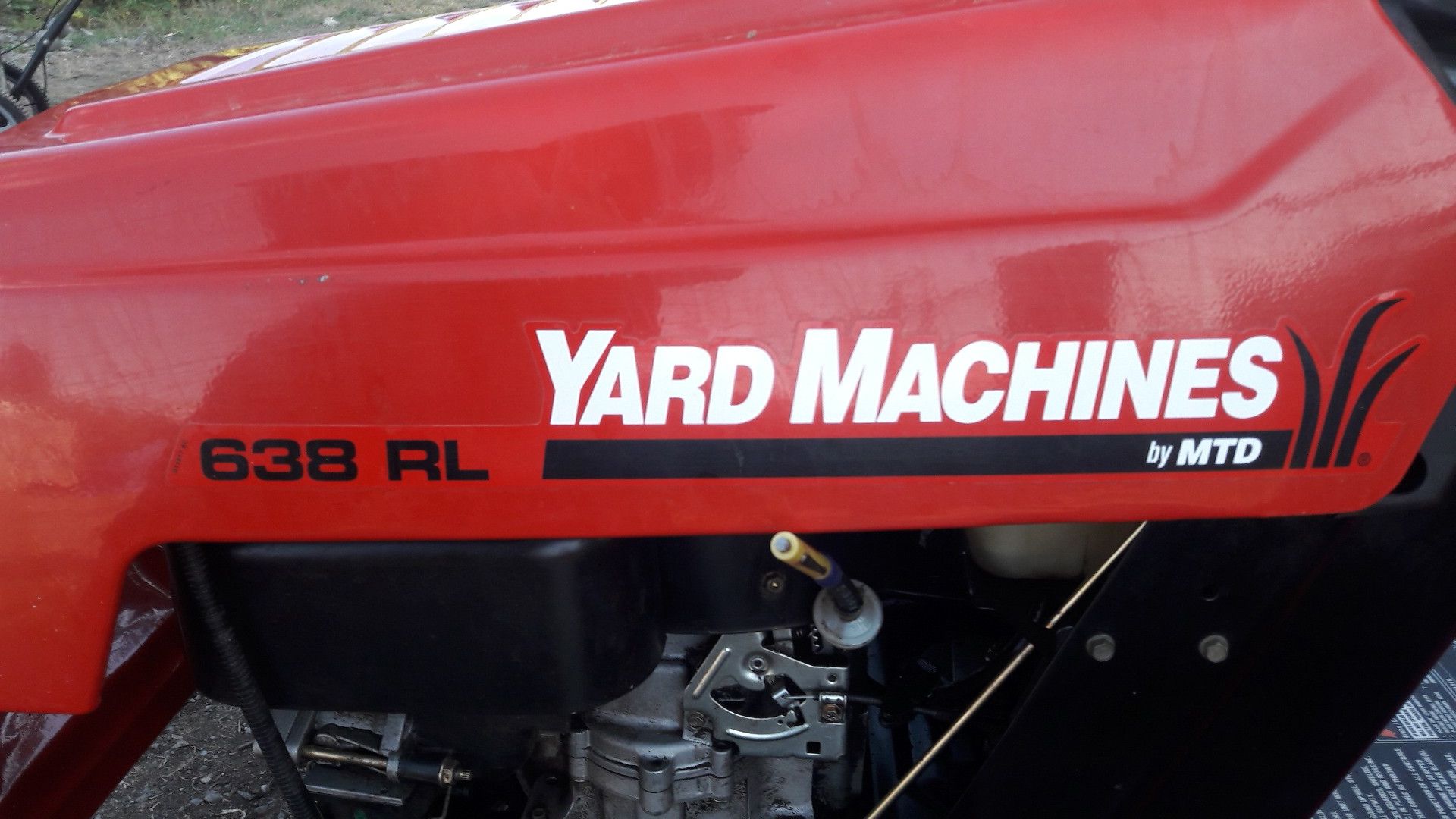 The ultimate Yard Machine 638rl 6 Speed shift on the go riding lawn