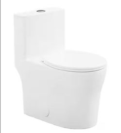12 inches. Includes an integrated 0.8/1.28 GPF dual-flush round T003 toilet