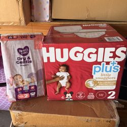 Huggies and Parent’s Choice - size 2 