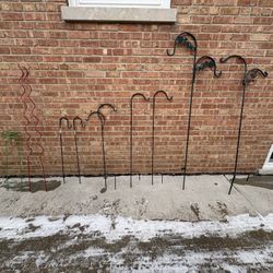 11 Metal Garden Stakes